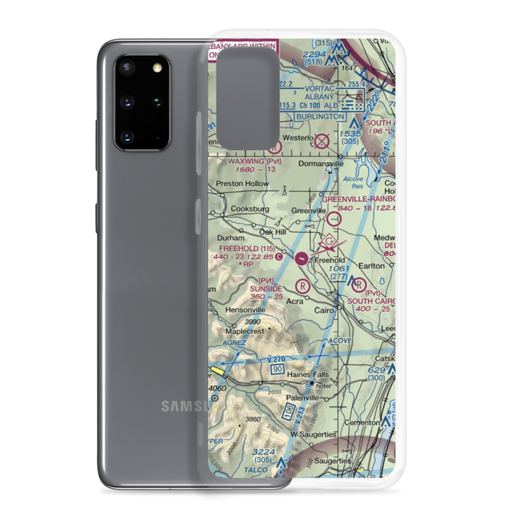 Freehold Airport (1I5) VFR Sectional Samsung Case Samsung Galaxy S20 Plus model shown