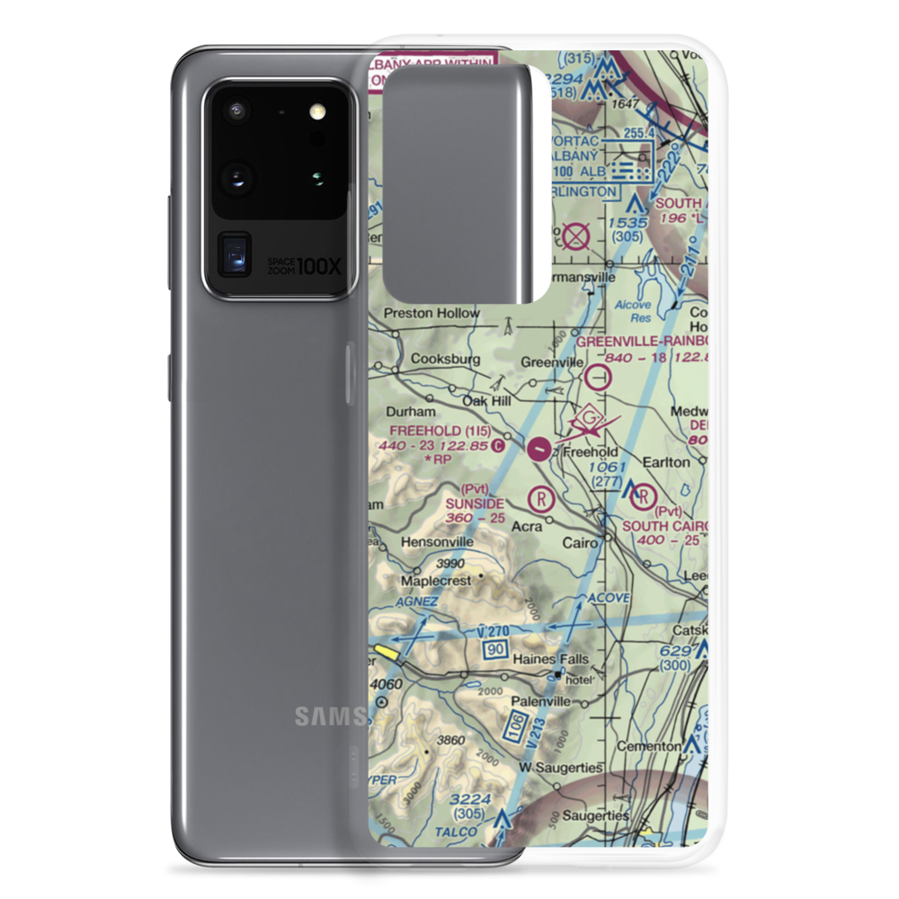 Freehold Airport (1I5) VFR Sectional Samsung Case Samsung Galaxy S20 Ultra model shown