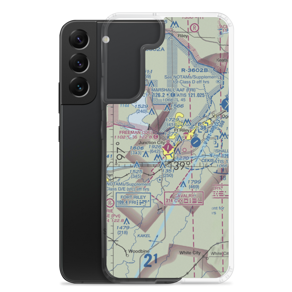 Freeman Field (3JC) VFR Sectional Samsung Case Samsung Galaxy S22 Plus model shown