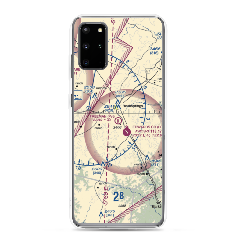 Freeman Ranch Airport (8TX2) VFR Sectional Samsung Case Samsung Galaxy S20 Plus model shown