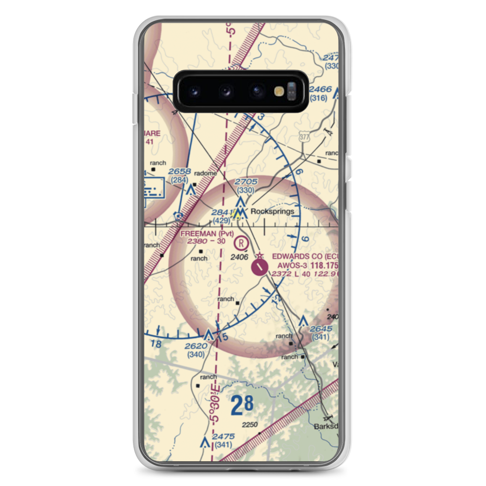 Freeman Ranch Airport (8TX2) VFR Sectional Samsung Case Samsung Galaxy S10+ model shown