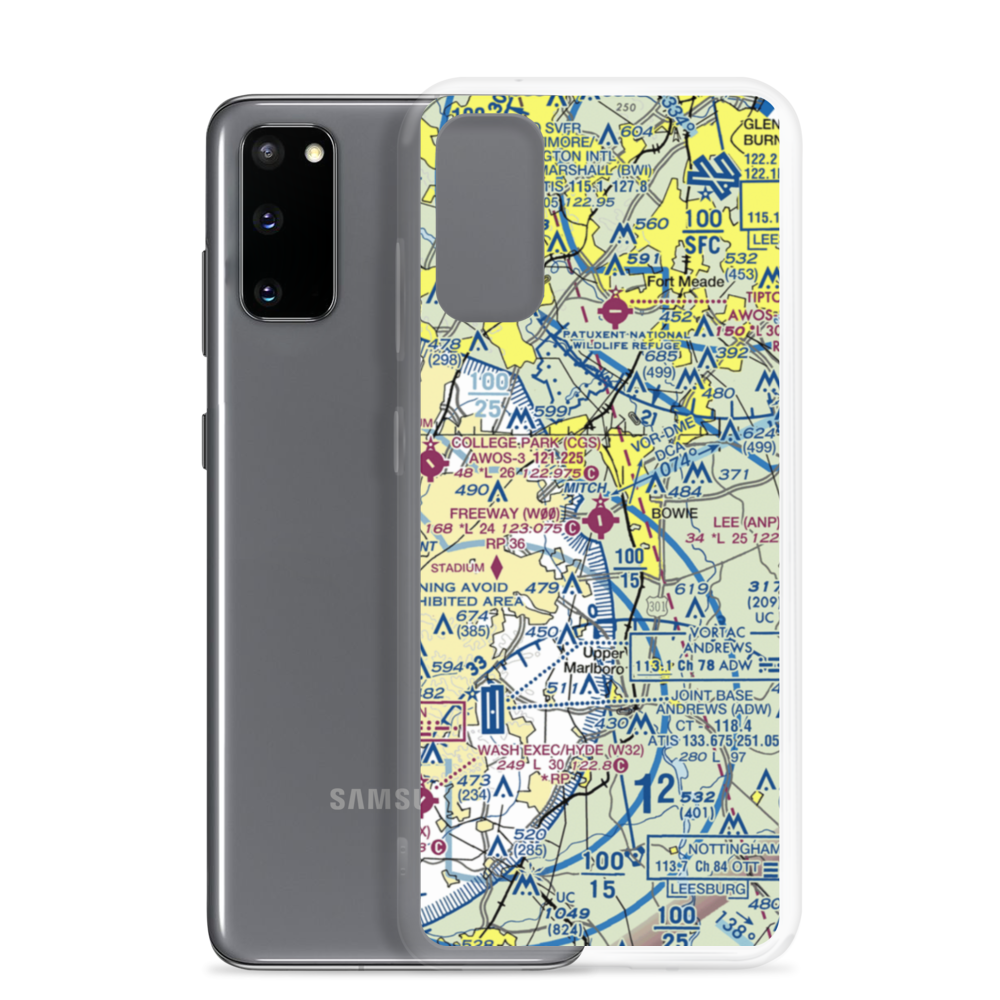 Freeway Airport (W00) VFR Sectional Samsung Case Samsung Galaxy S20 model shown