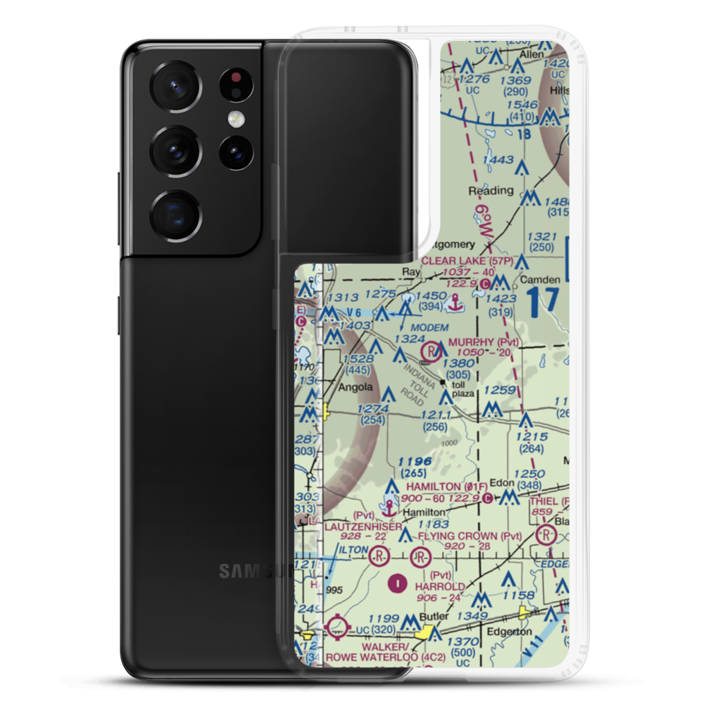 Fremont (Murphy) Airport (3II0) VFR Sectional Samsung Case Samsung Galaxy S21 Ultra model shown