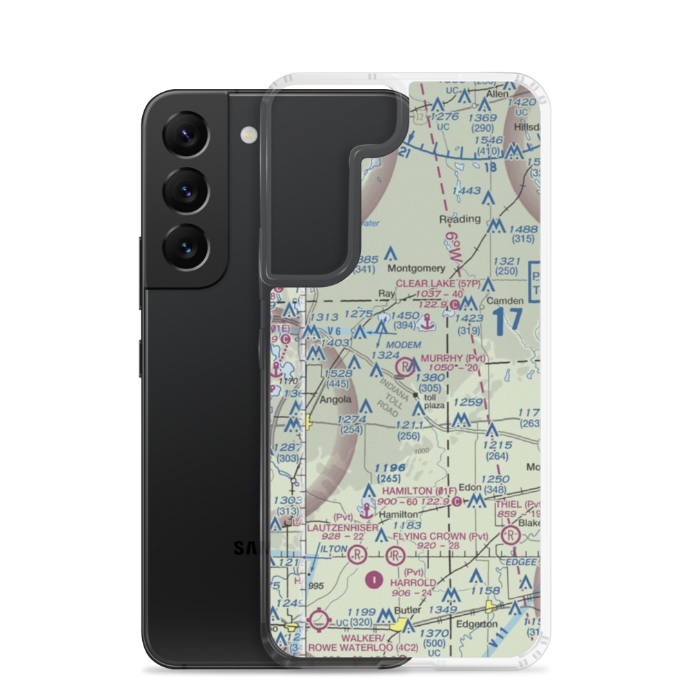 Fremont (Murphy) Airport (3II0) VFR Sectional Samsung Case Samsung Galaxy S22 model shown