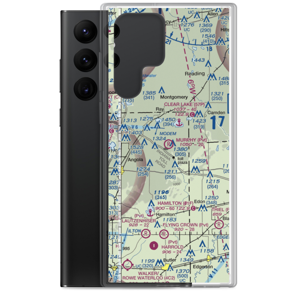 Fremont (Murphy) Airport (3II0) VFR Sectional Samsung Case Samsung Galaxy S22 Ultra model shown