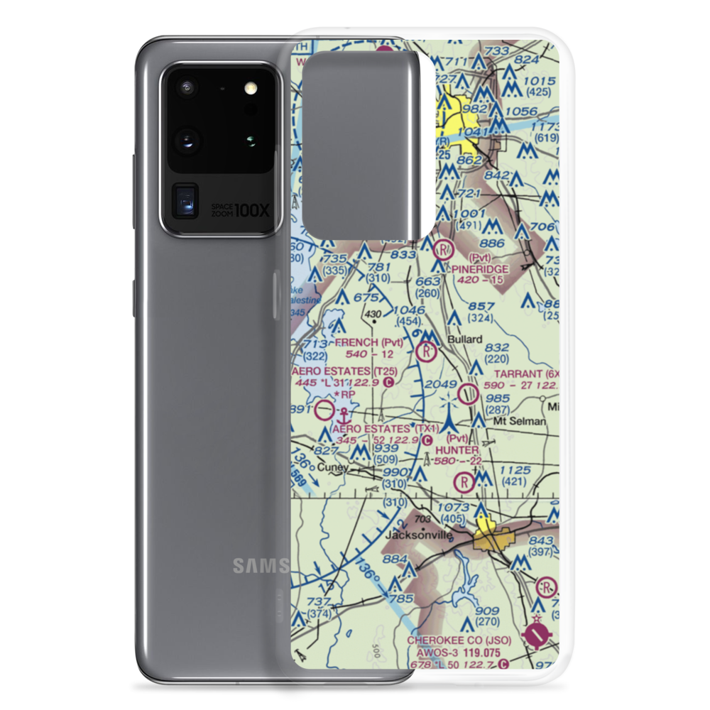 French Field (0XS9) VFR Sectional Samsung Case Samsung Galaxy S20 Ultra model shown
