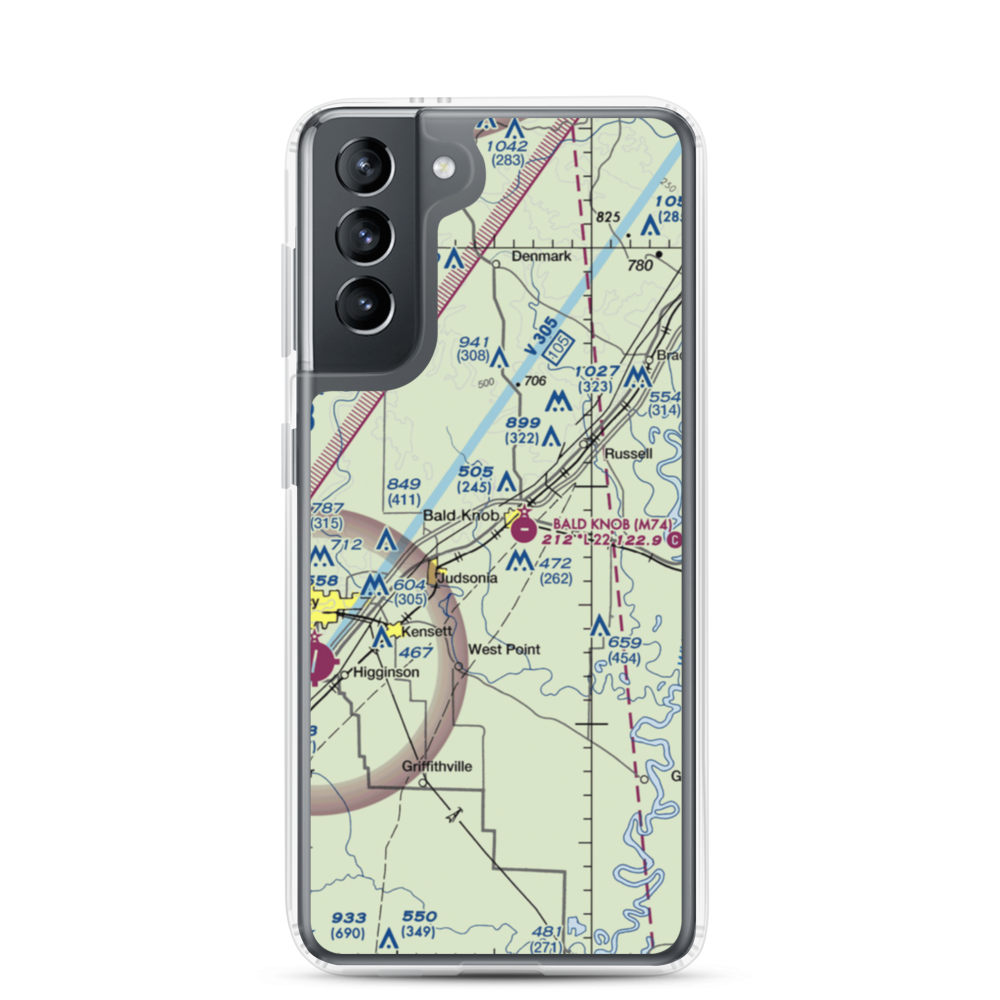 Freps Airport (FRP) VFR Sectional Samsung Case Samsung Galaxy S21 model shown