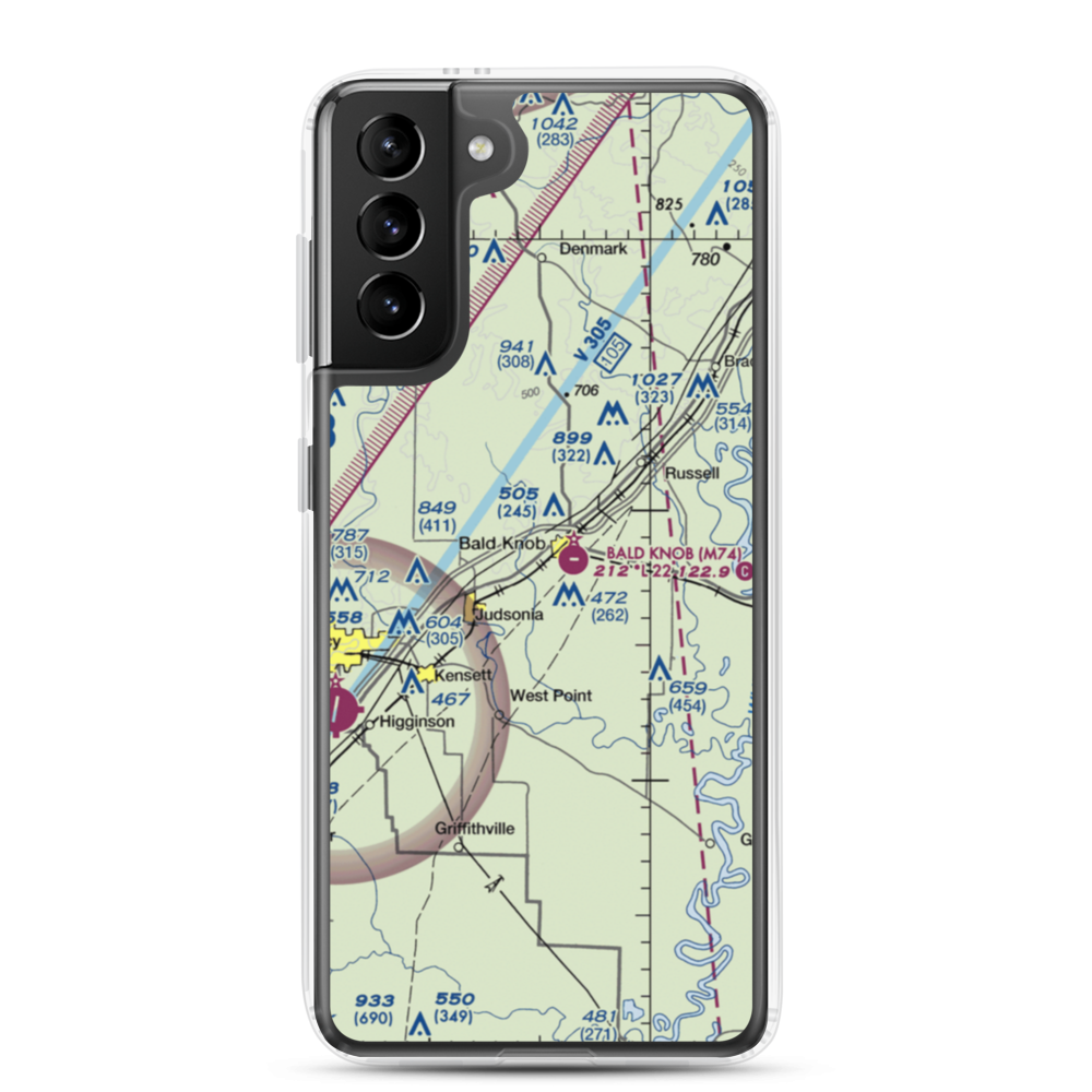 Freps Airport (FRP) VFR Sectional Samsung Case Samsung Galaxy S21 Plus model shown