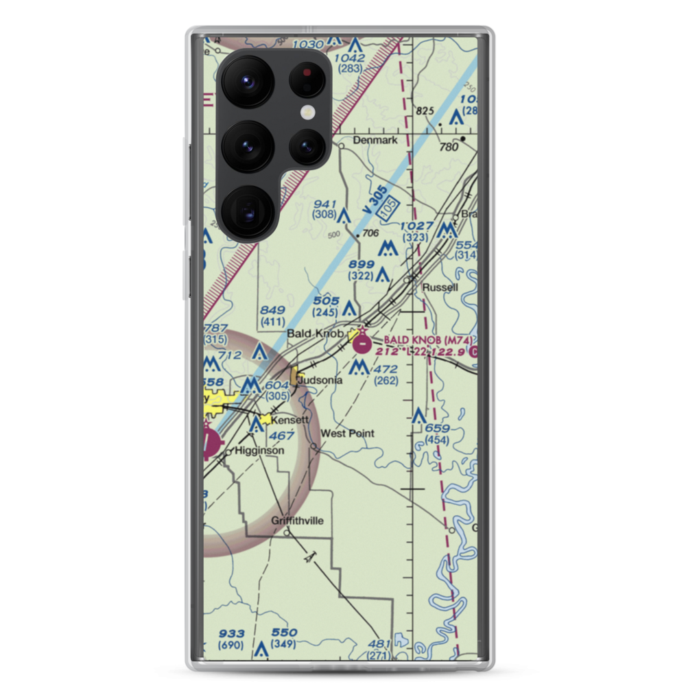 Freps Airport (FRP) VFR Sectional Samsung Case Samsung Galaxy S22 Ultra model shown