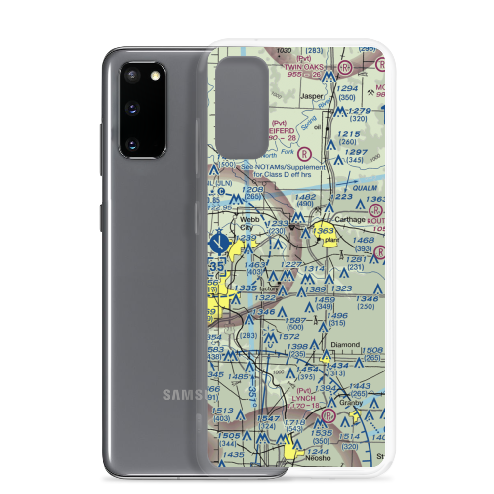 Frerer Strip (2MO8) VFR Sectional Samsung Case Samsung Galaxy S20 model shown