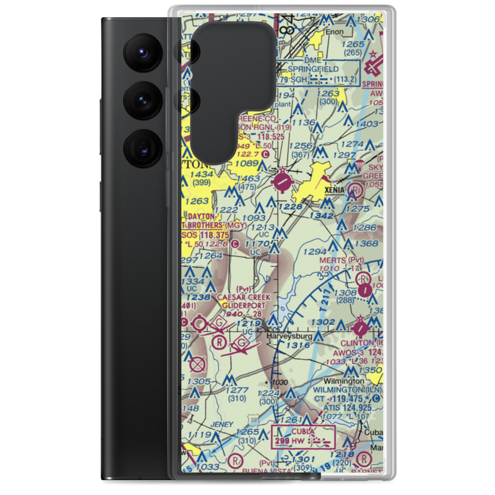 Fricke Airport (OI34) VFR Sectional Samsung Case Samsung Galaxy S22 Ultra model shown