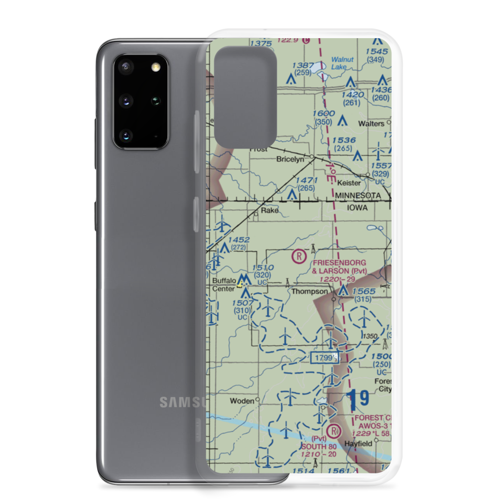 Friesenborg & Larson Airport (IA70) VFR Sectional Samsung Case Samsung Galaxy S20 Plus model shown