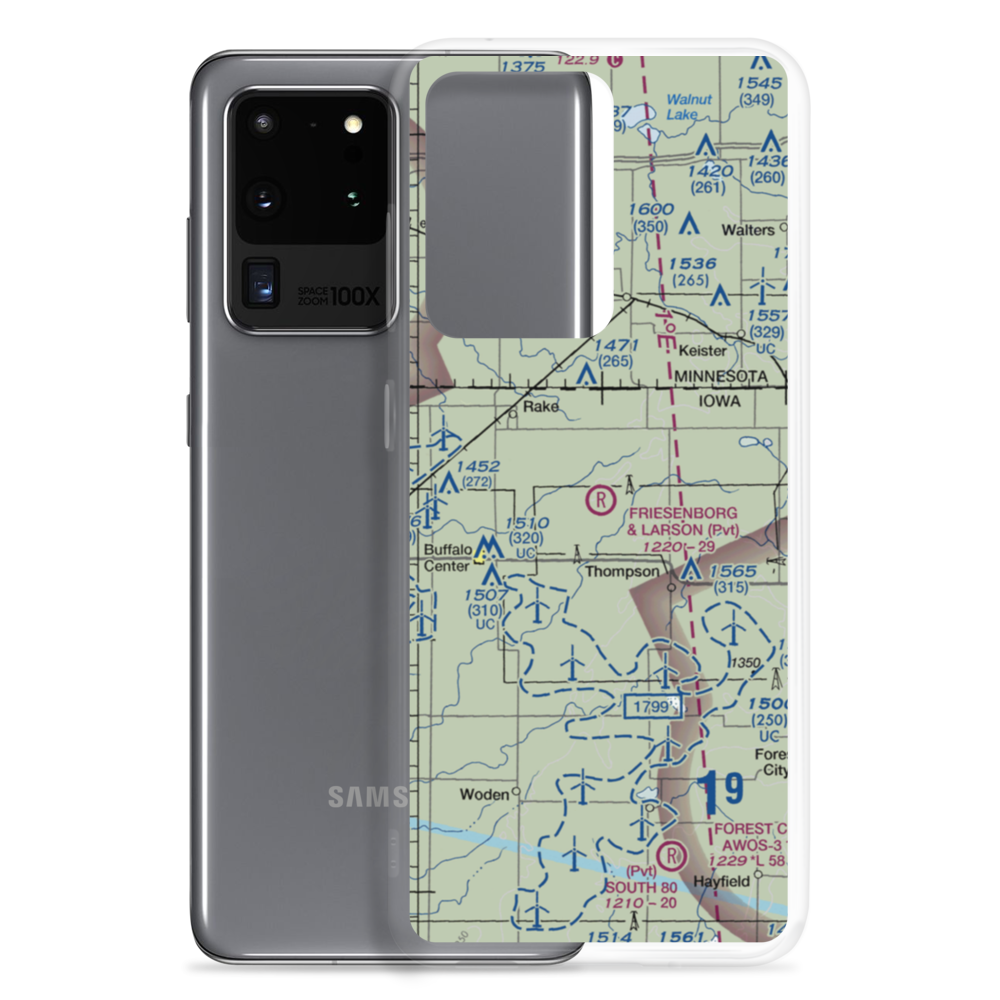 Friesenborg & Larson Airport (IA70) VFR Sectional Samsung Case Samsung Galaxy S20 Ultra model shown