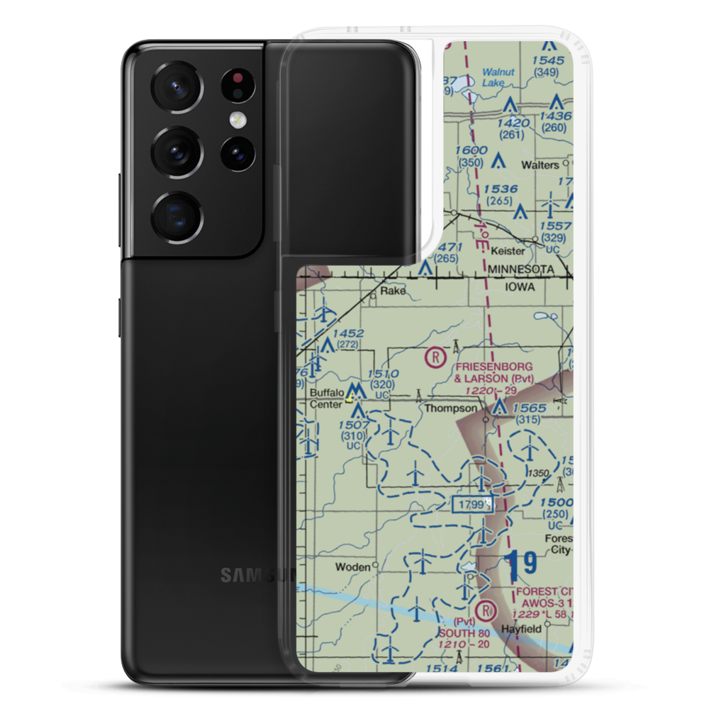 Friesenborg & Larson Airport (IA70) VFR Sectional Samsung Case Samsung Galaxy S21 Ultra model shown