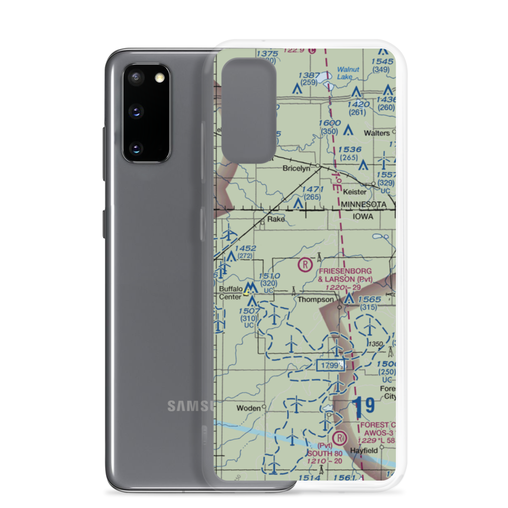 Friesenborg & Larson Airport (IA70) VFR Sectional Samsung Case Samsung Galaxy S20 model shown