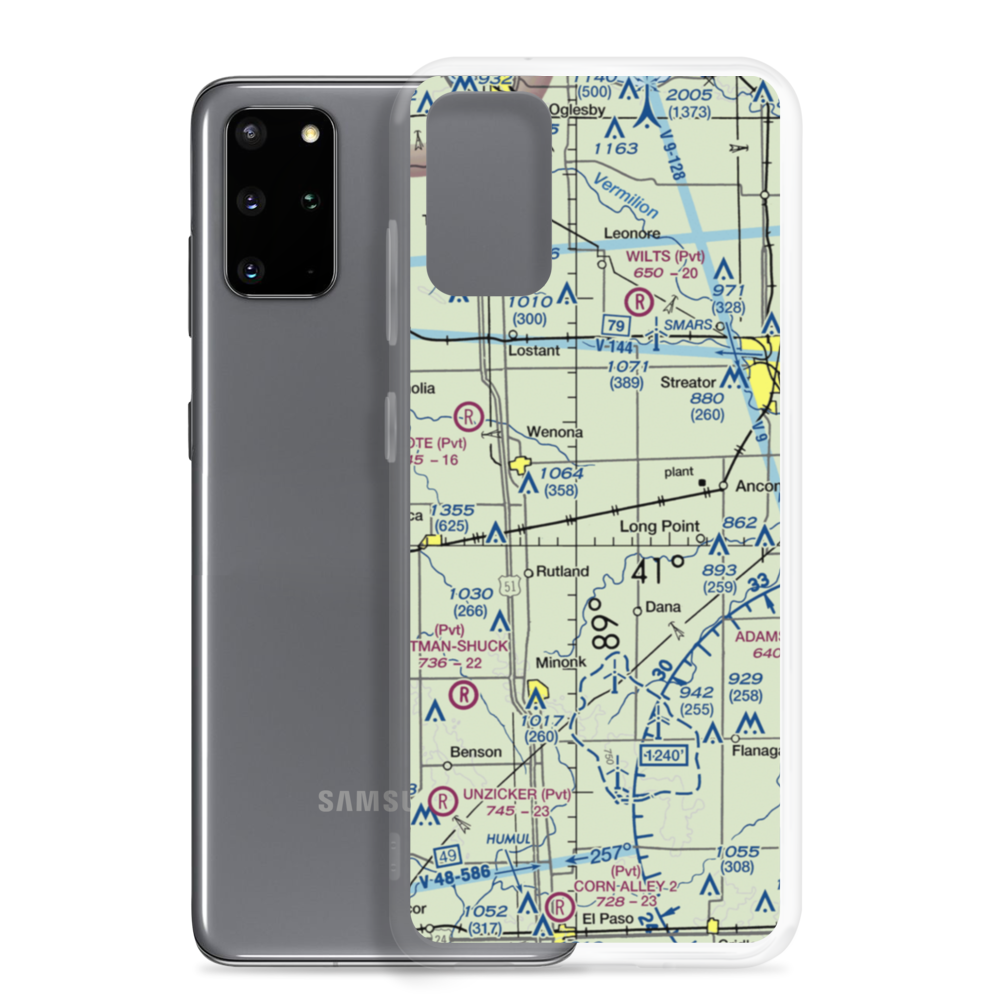 Frings Airport (65IS) VFR Sectional Samsung Case Samsung Galaxy S20 Plus model shown