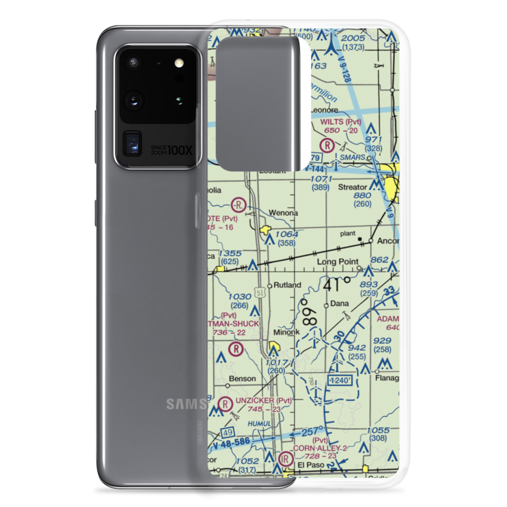 Frings Airport (65IS) VFR Sectional Samsung Case Samsung Galaxy S20 Ultra model shown