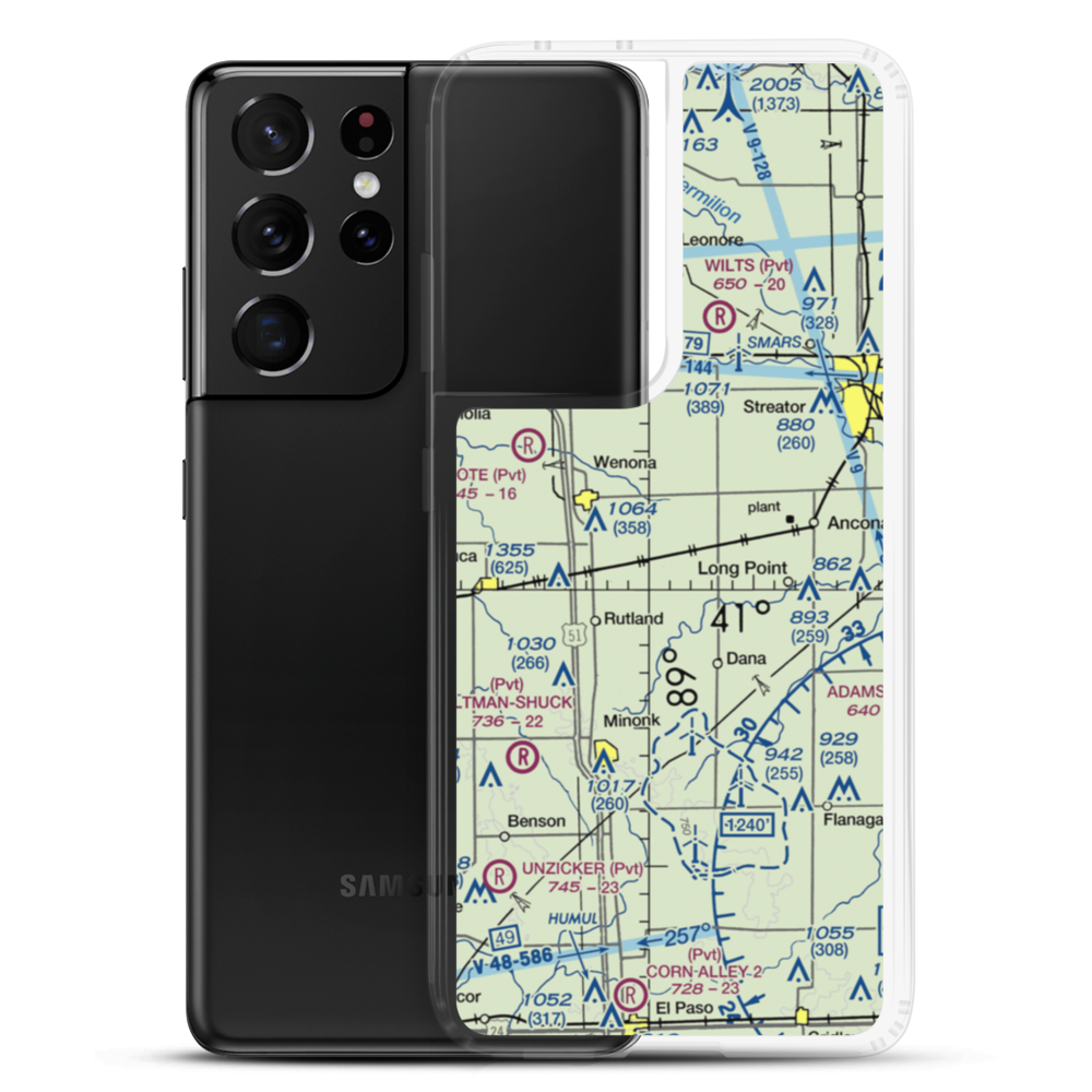 Frings Airport (65IS) VFR Sectional Samsung Case Samsung Galaxy S21 Ultra model shown