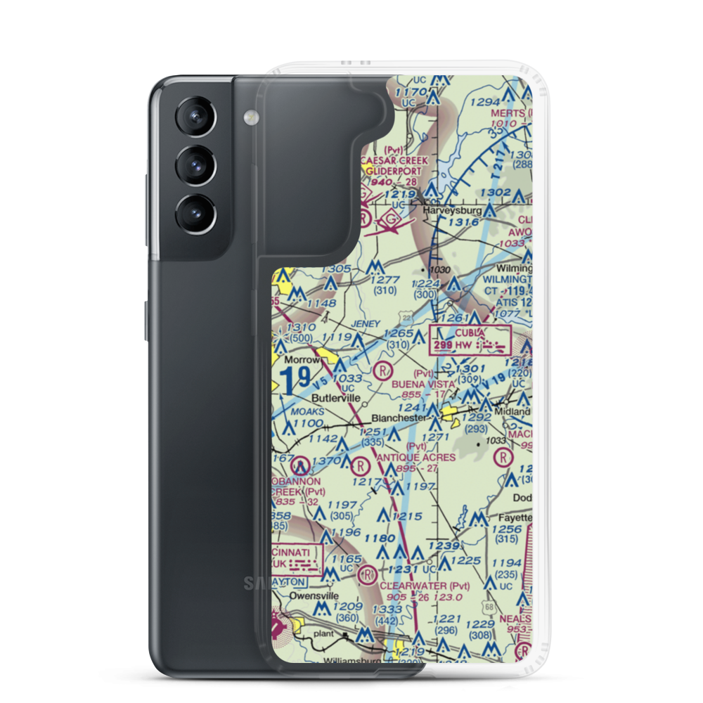 Frith Airport (1OA6) VFR Sectional Samsung Case Samsung Galaxy S21 model shown