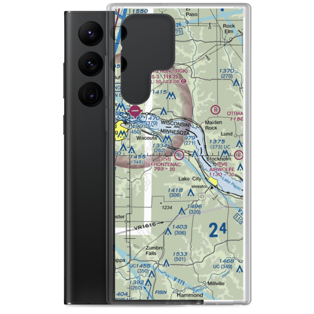 Frontenac Airport (MY50) VFR Sectional Samsung Case Samsung Galaxy S22 Ultra model shown