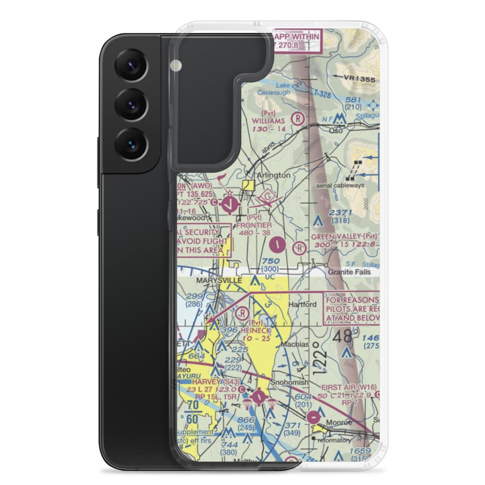 Frontier Airpark (WN53) VFR Sectional Samsung Case Samsung Galaxy S22 Plus model shown