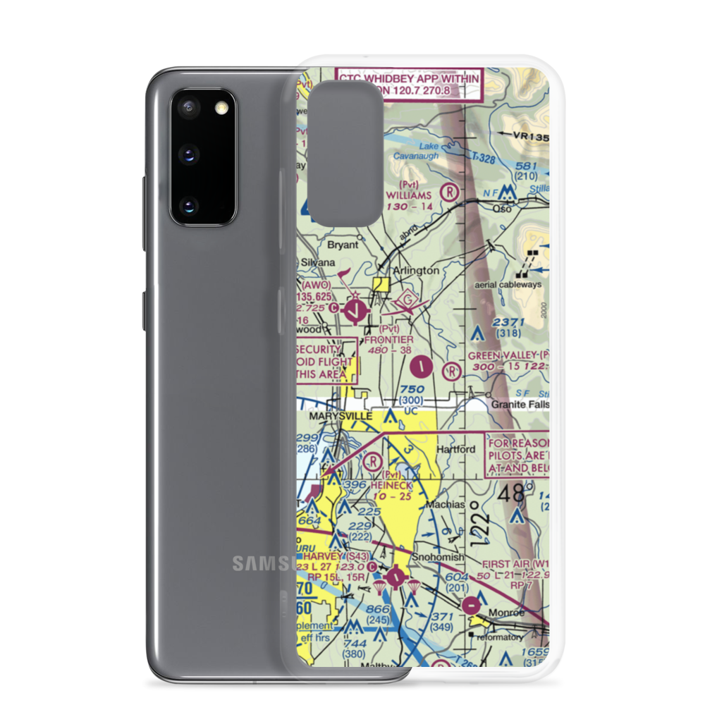 Frontier Airpark (WN53) VFR Sectional Samsung Case Samsung Galaxy S20 model shown
