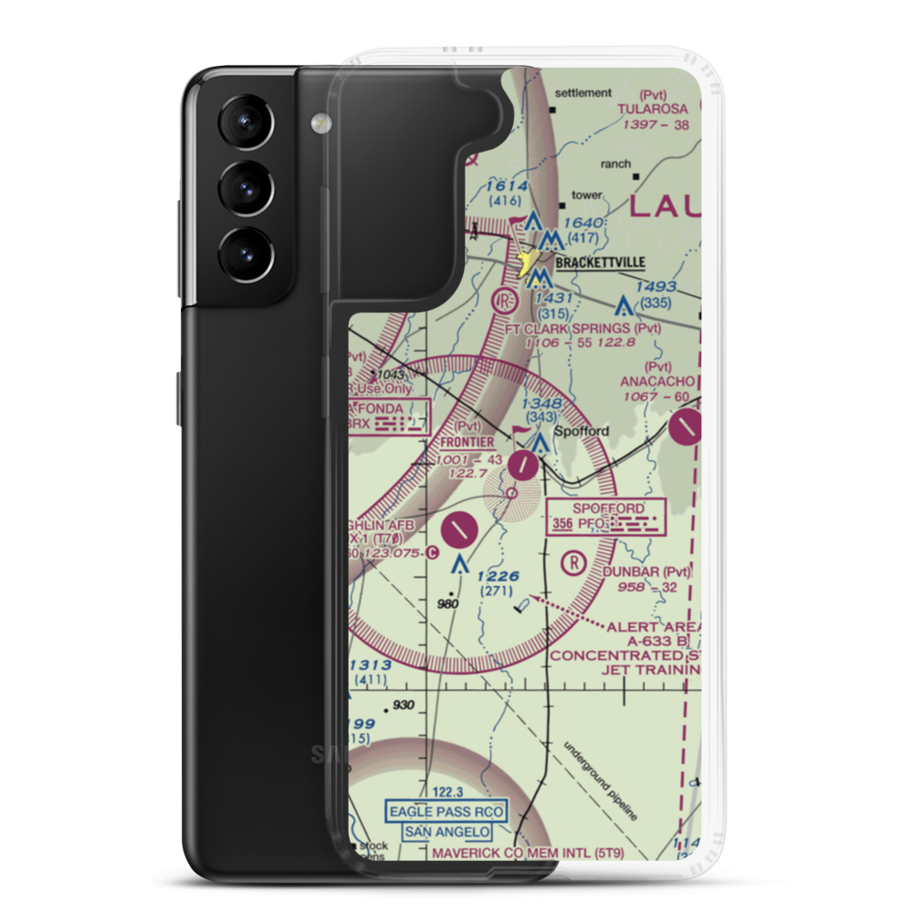 Frontier Airport (55XS) VFR Sectional Samsung Case Samsung Galaxy S21 Plus model shown