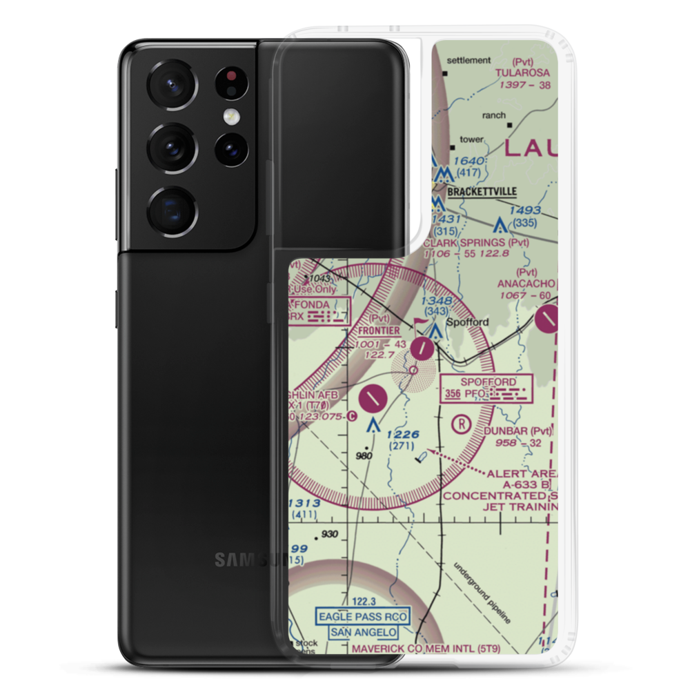 Frontier Airport (55XS) VFR Sectional Samsung Case Samsung Galaxy S21 Ultra model shown