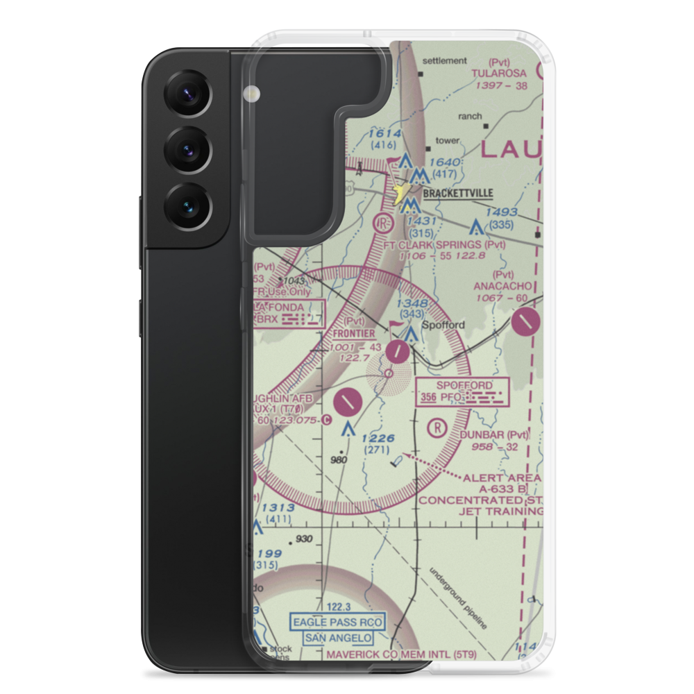 Frontier Airport (55XS) VFR Sectional Samsung Case Samsung Galaxy S22 Plus model shown