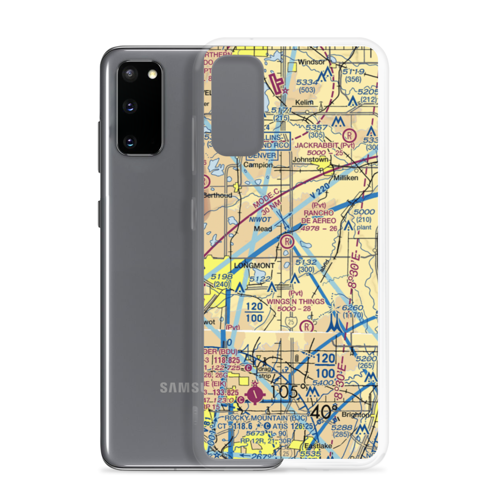 Frontier Airstrip (US-0076) VFR Sectional Samsung Case Samsung Galaxy S20 model shown