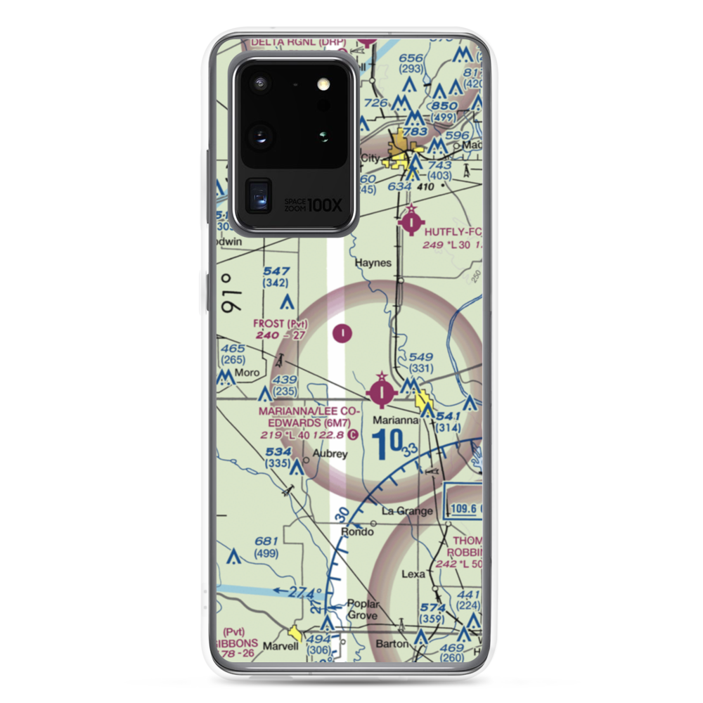Frost Flying Inc Airport (3AR0) VFR Sectional Samsung Case Samsung Galaxy S20 Ultra model shown