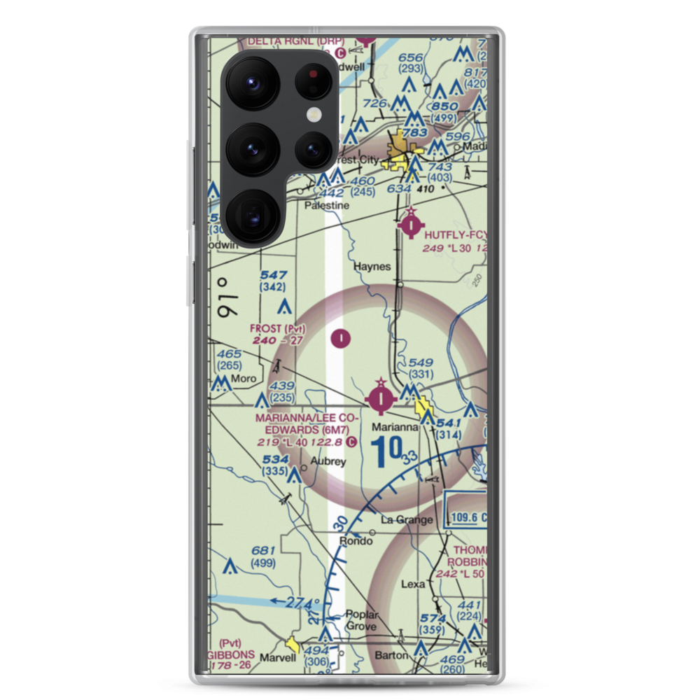 Frost Flying Inc Airport (3AR0) VFR Sectional Samsung Case Samsung Galaxy S22 Ultra model shown