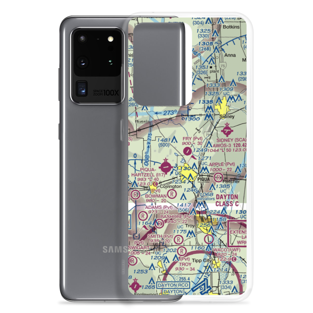 Fry Airport (0OH8) VFR Sectional Samsung Case Samsung Galaxy S20 Ultra model shown