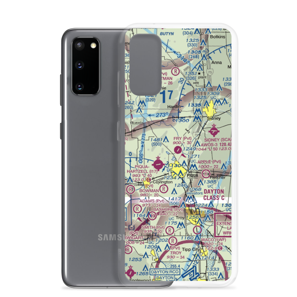 Fry Airport (0OH8) VFR Sectional Samsung Case Samsung Galaxy S20 model shown