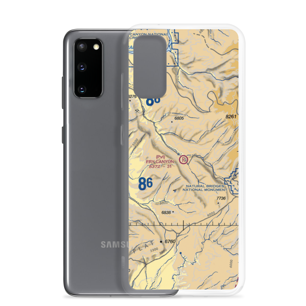 Fry Canyon Field (UT74) VFR Sectional Samsung Case Samsung Galaxy S20 model shown