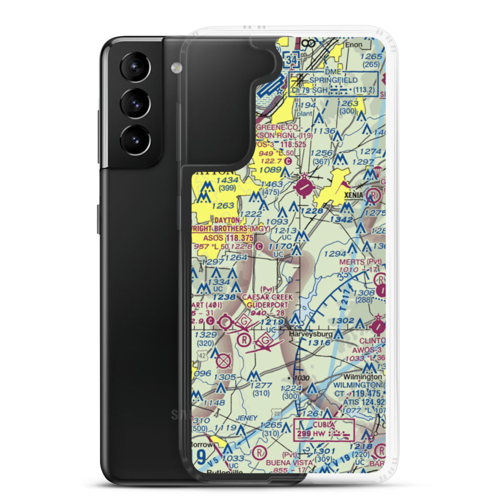 Fry Field (0OH6) VFR Sectional Samsung Case Samsung Galaxy S21 Plus model shown