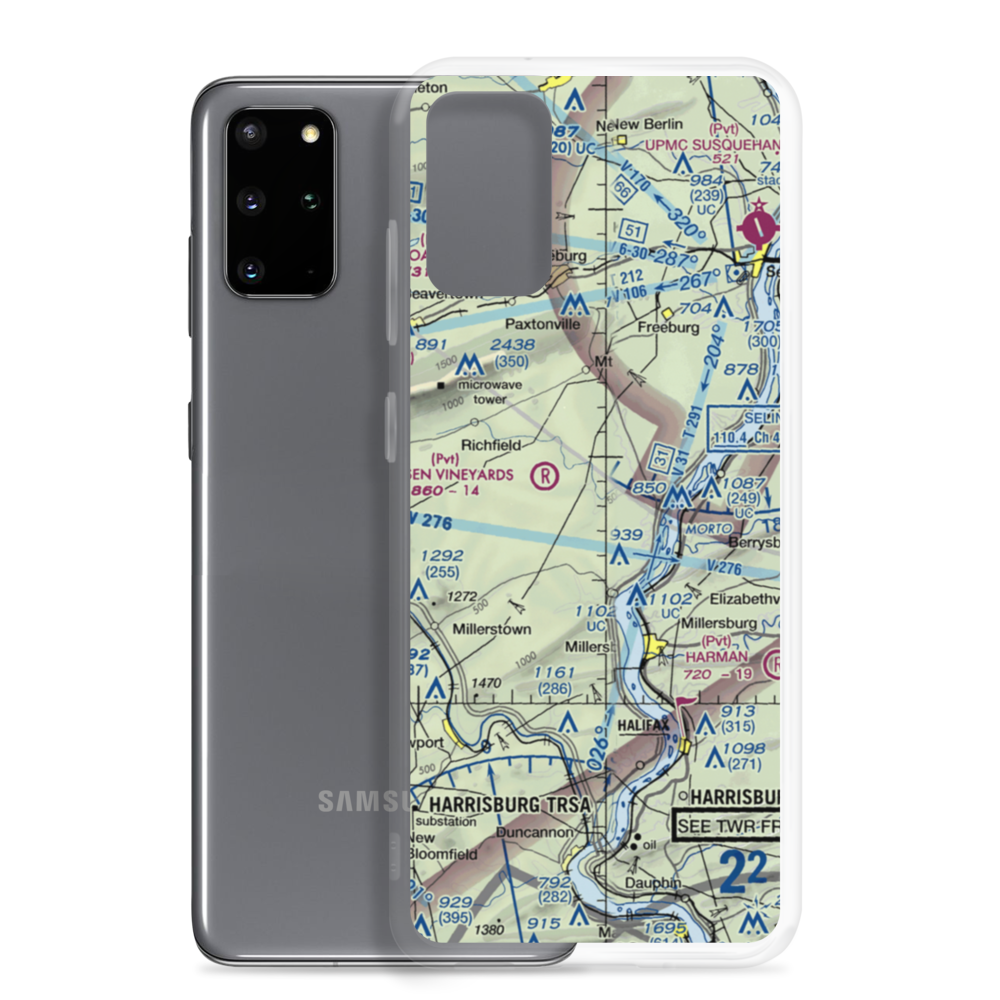Frymoyer Airport (4PA3) VFR Sectional Samsung Case Samsung Galaxy S20 Plus model shown