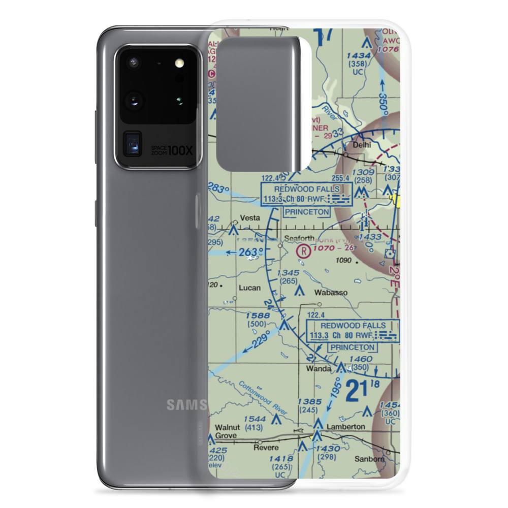 Fuhr Flying Svc Airport (60MN) VFR Sectional Samsung Case Samsung Galaxy S20 Ultra model shown