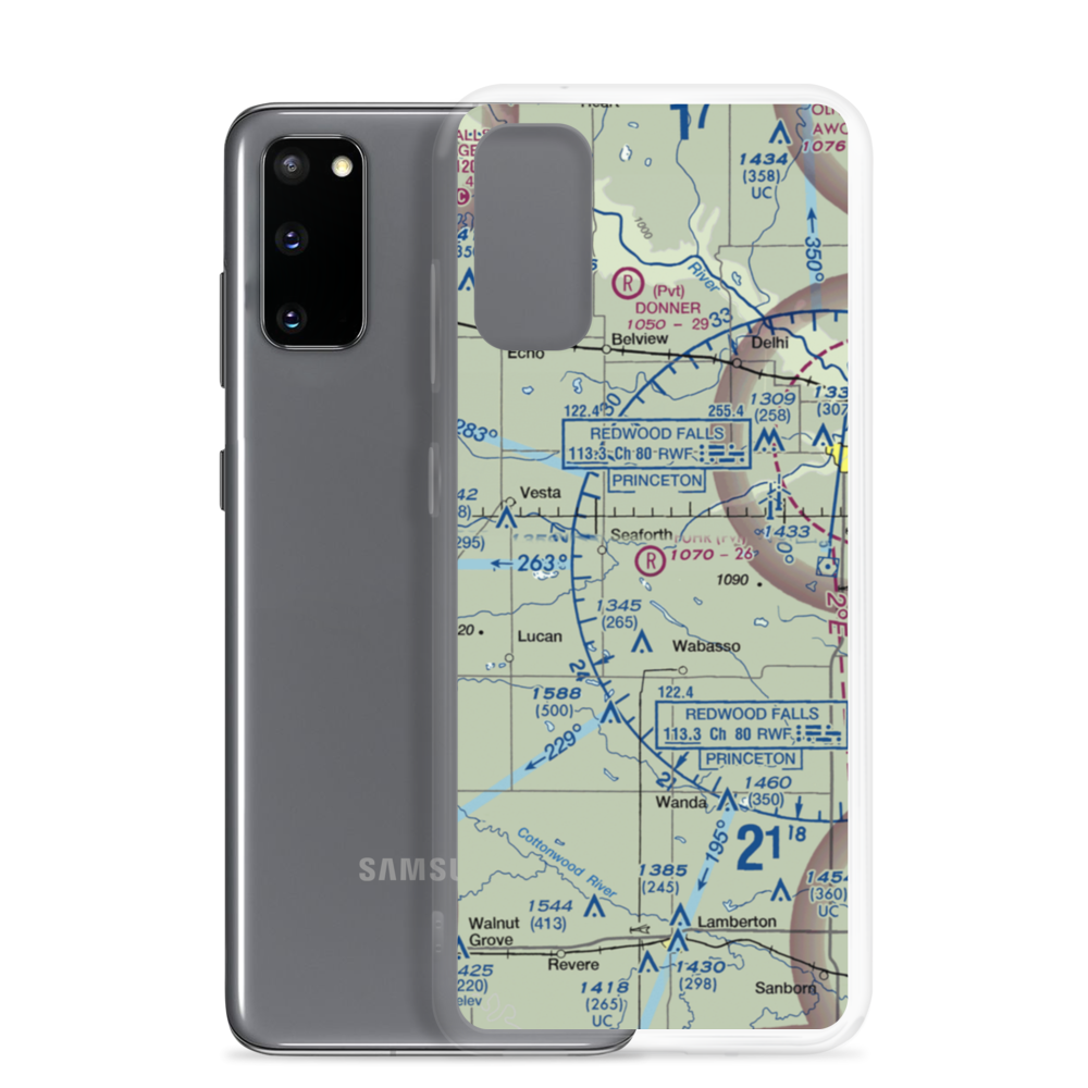Fuhr Flying Svc Airport (60MN) VFR Sectional Samsung Case Samsung Galaxy S20 model shown