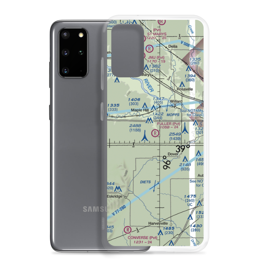 Fuller Airfield (95KS) VFR Sectional Samsung Case Samsung Galaxy S20 Plus model shown