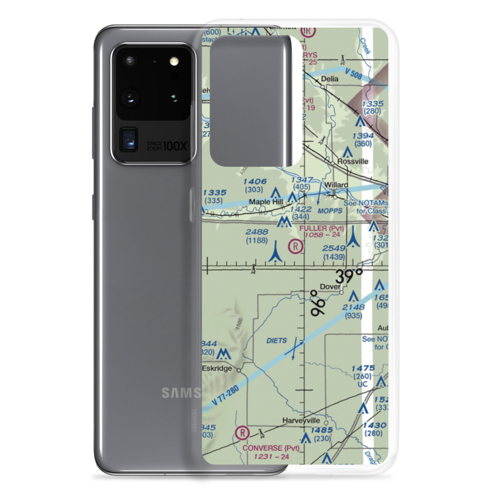 Fuller Airfield (95KS) VFR Sectional Samsung Case Samsung Galaxy S20 Ultra model shown