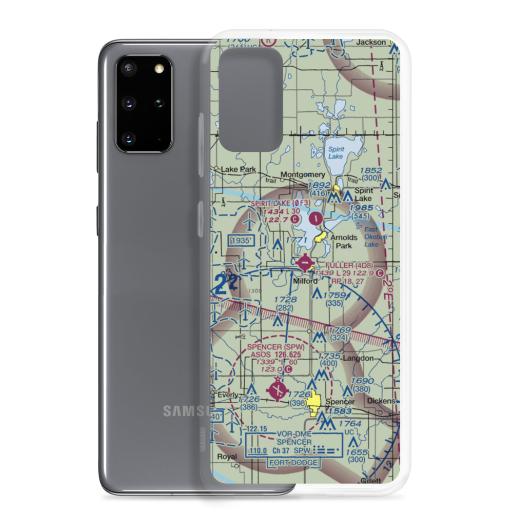 Fuller Airport (4D8) VFR Sectional Samsung Case Samsung Galaxy S20 Plus model shown