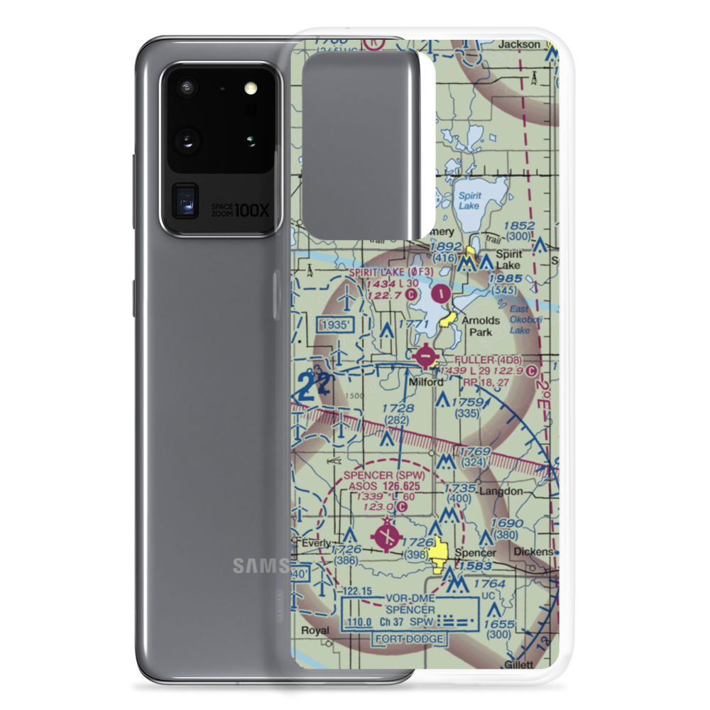 Fuller Airport (4D8) VFR Sectional Samsung Case Samsung Galaxy S20 Ultra model shown