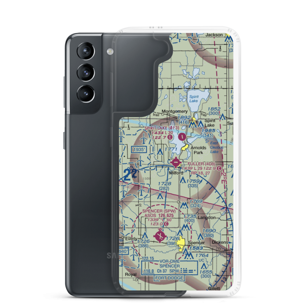 Fuller Airport (4D8) VFR Sectional Samsung Case Samsung Galaxy S21 model shown