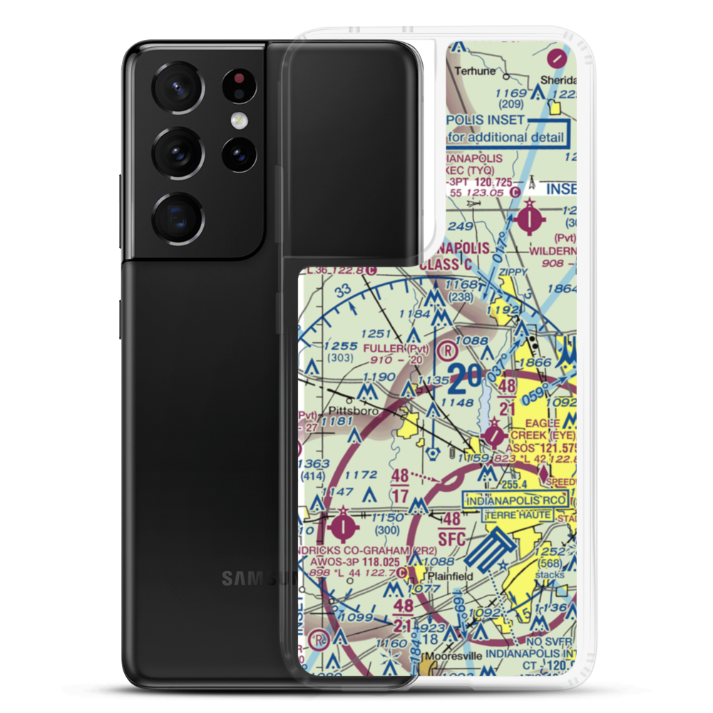 Fuller Field (38IN) VFR Sectional Samsung Case Samsung Galaxy S21 Ultra model shown