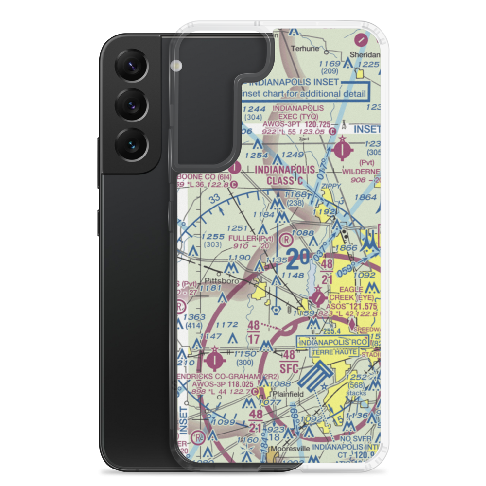 Fuller Field (38IN) VFR Sectional Samsung Case Samsung Galaxy S22 Plus model shown