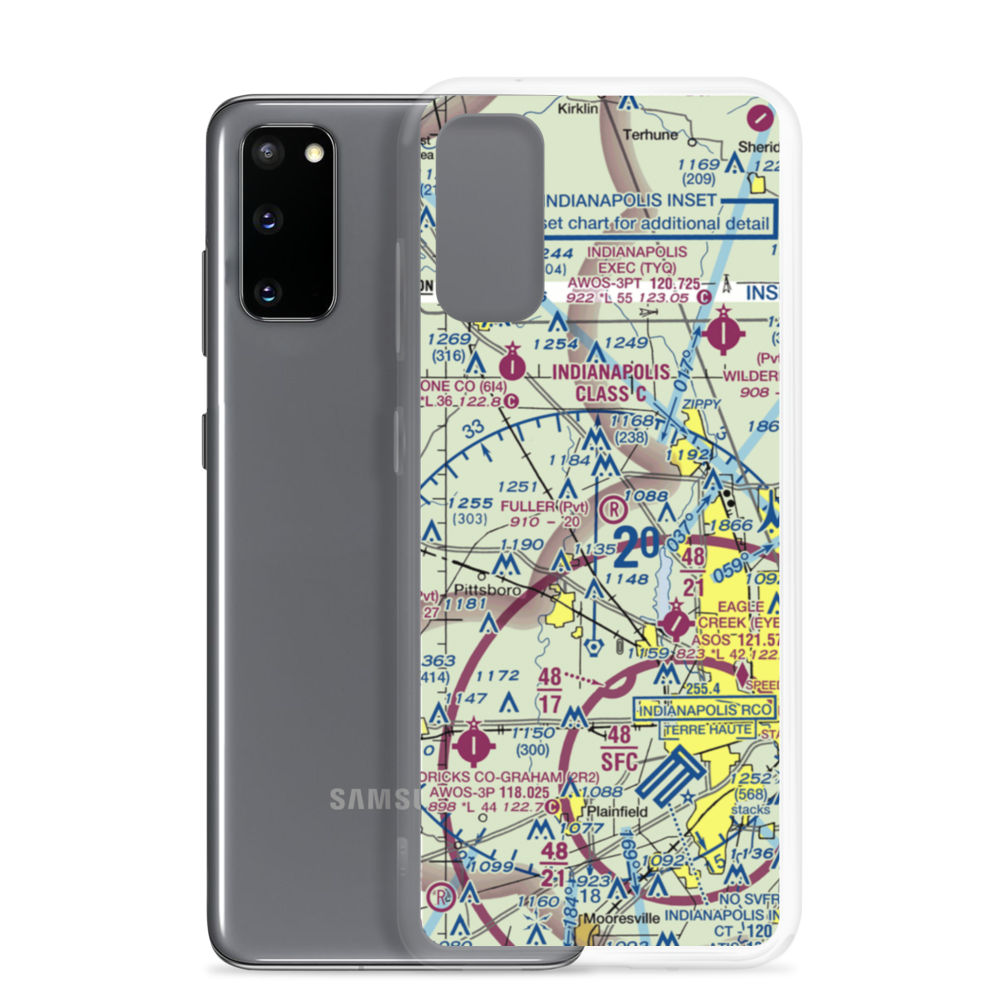 Fuller Field (38IN) VFR Sectional Samsung Case Samsung Galaxy S20 model shown
