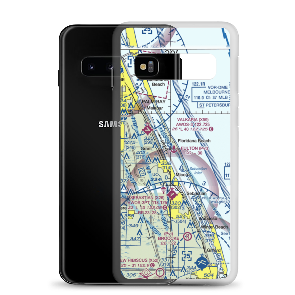 Fulton Seaplane Base (0FD6) VFR Sectional Samsung Case Samsung Galaxy S10 model shown