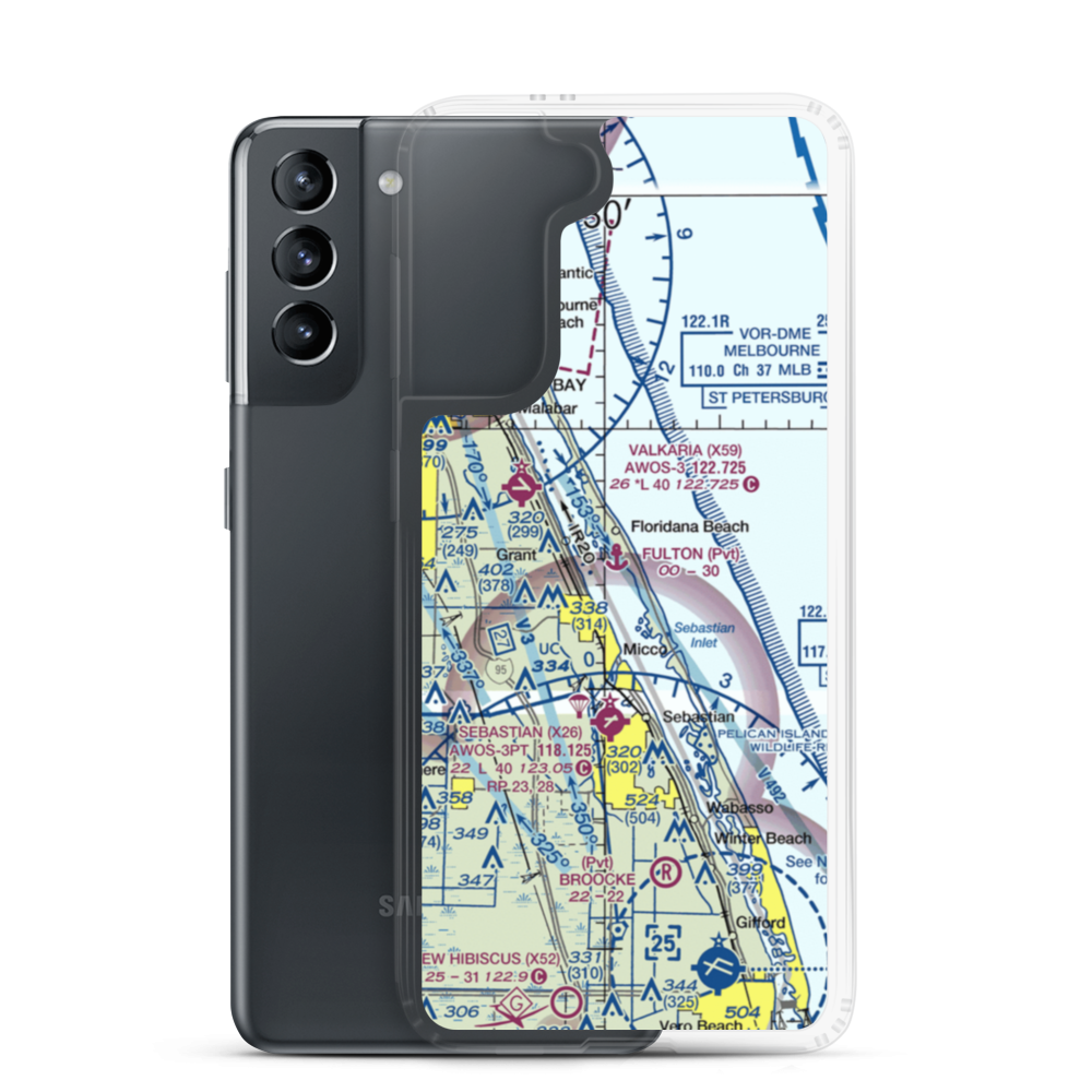 Fulton Seaplane Base (0FD6) VFR Sectional Samsung Case Samsung Galaxy S21 model shown