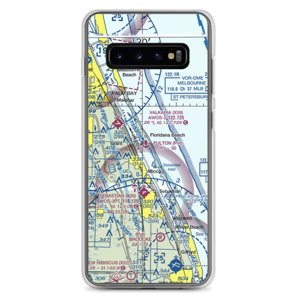 Fulton Seaplane Base (0FD6) VFR Sectional Samsung Case Samsung Galaxy S10+ model shown